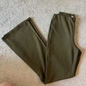 H&M Olive Green Boot Cut Pants